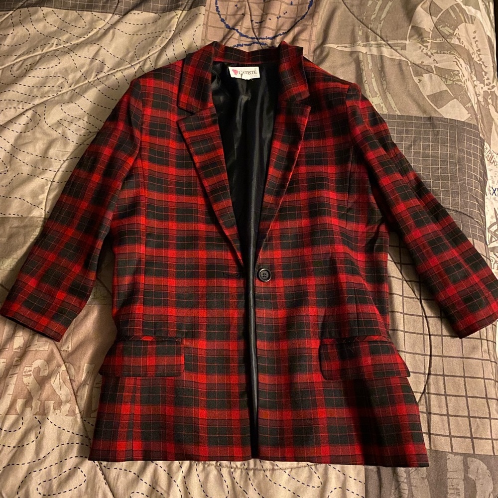 fitted blazer and pants set